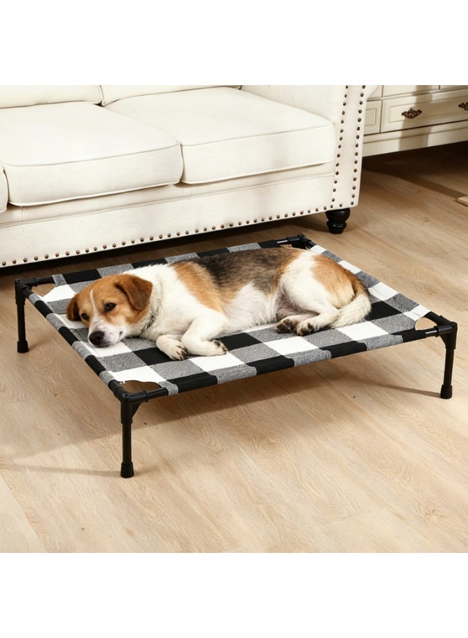 Elevated Dog Bed for Medium-Sized Dog Large Dogs, Breathable Cooling Raised Dog Cot Metal Frame, No-Slip Feet, Dog Camping Bed Small Pet Bed for Indoor/Outdoor - Image 2